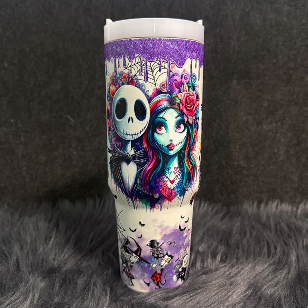 Sally x Jack Skellington 40oz Tumbler